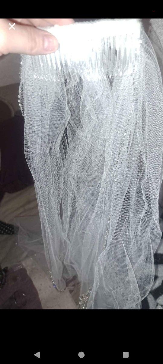 Crystal Beaded Veil