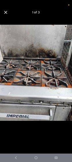Imperial 6 burner gas range