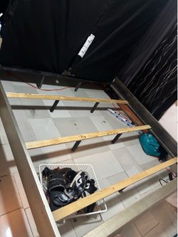 King size Head board set , dresser, box spring, Full size mirror