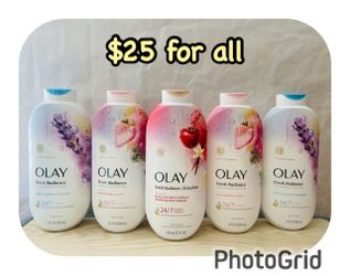 (5) Olay body washes, 22 fl oz each. 5 for $25‼️