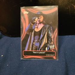 Topps 2011 Undertaker "Quotes" Card