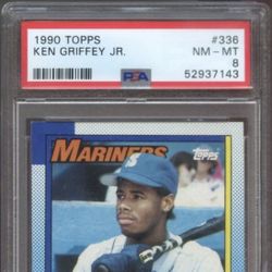 1990 Topps All-Star Rookie Ken Griffey Jr. #336 MLB PSA 8