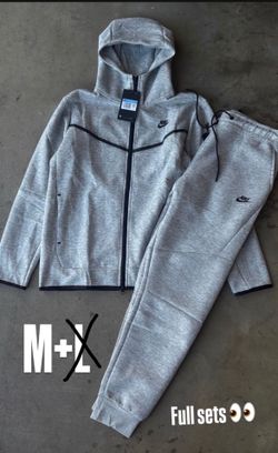 Gray Nike Tech Full Set SIZE MEDIUM $120