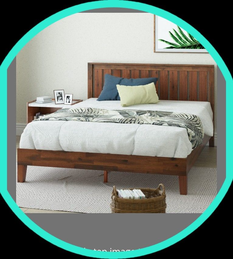 ZINUS Vivek Deluxe Wood Platform Bed Frame 