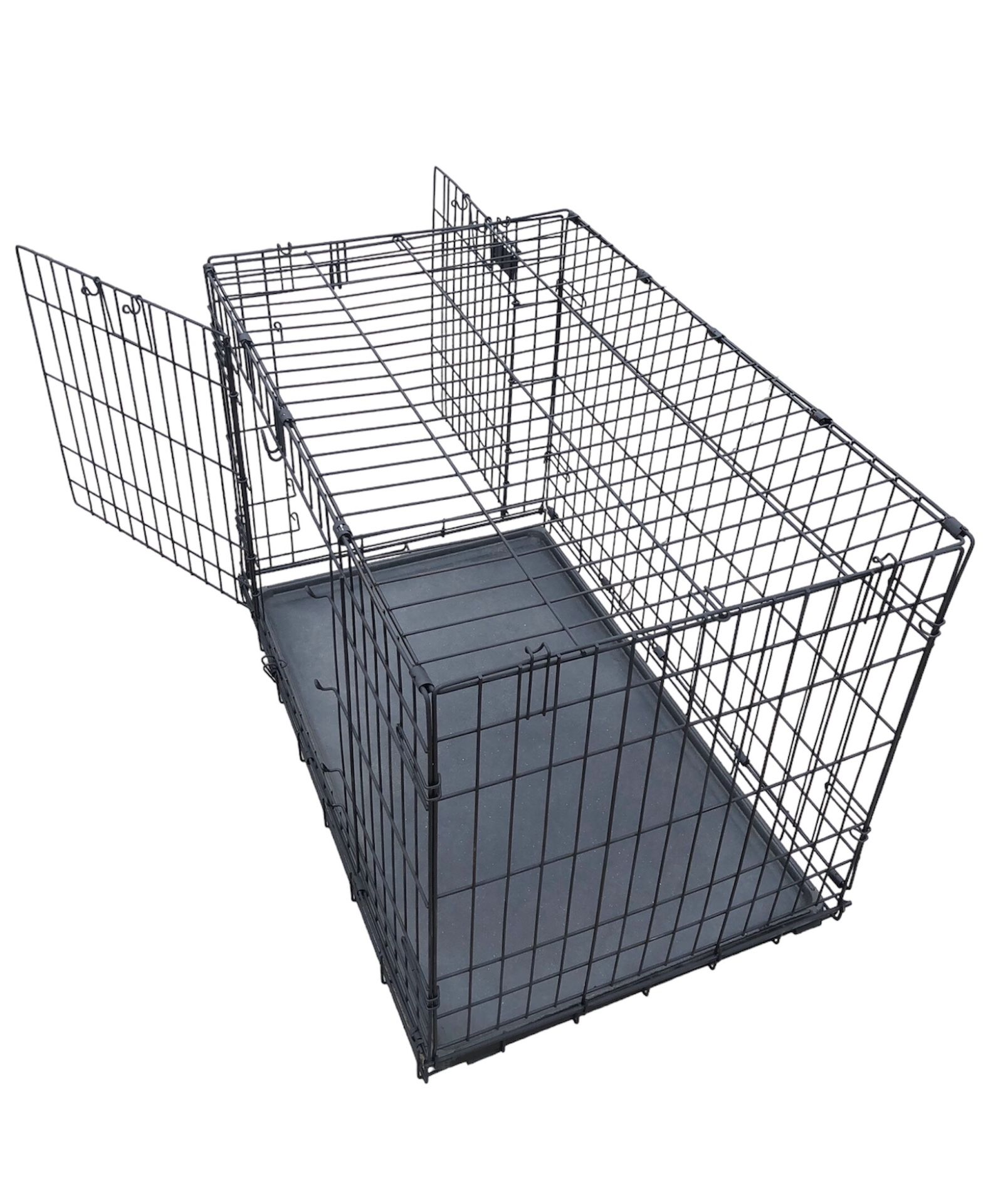 Medium Double Door Dog Crate Cage Kennel Jaula Para Perro