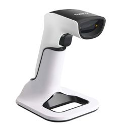 Sumicor 2D Barcode Scanner, White Black Handheld Bar Code Scanner 3 In 1 USB Wired & 2.4G Wireless & Bluetooth QR Code Micro PDF417 1D Barcode Scanner