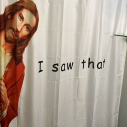 “I Saw That” Shower Curtain 