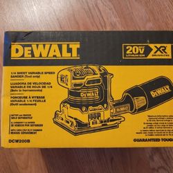 New Dewalt 20v XR Brushless Cordless Sander Tool-only $90 Firm Pickup Only
