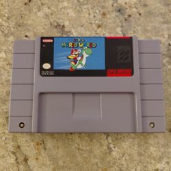 Authentic Nintendo SNES Super Mario World SNES Cartridge 