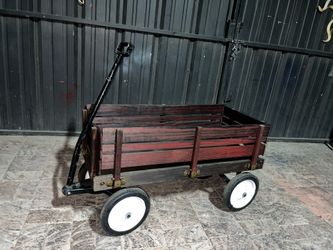 Wood Wagon w/ Solid Type Tires