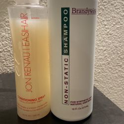 Used Shampoo and Conditioner  for Synthetic Hair