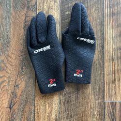 Cressi Scuba Diving Gloves - Size S 2.5MM 