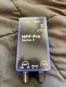 Upright double bass guitar high pass filter HPF