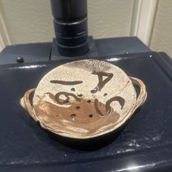 Original Handmade Pottery. Colander With Handles