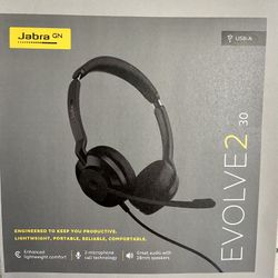 Jabra Evolve2 30 Wired Pro Headset