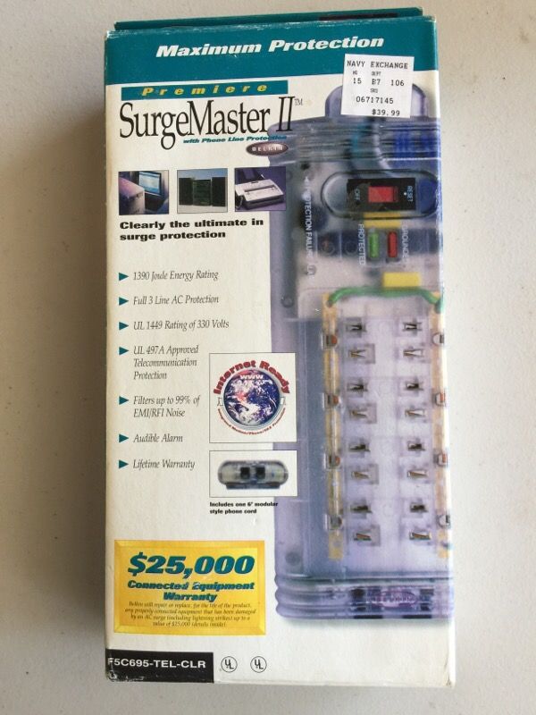 Belkin Premiere SurgeMaster II F5C695-TEL-CLR