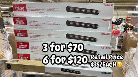✨ NEW PROJECT SOURCE 36.06-Inch 6-Light Vanity Lights ✨