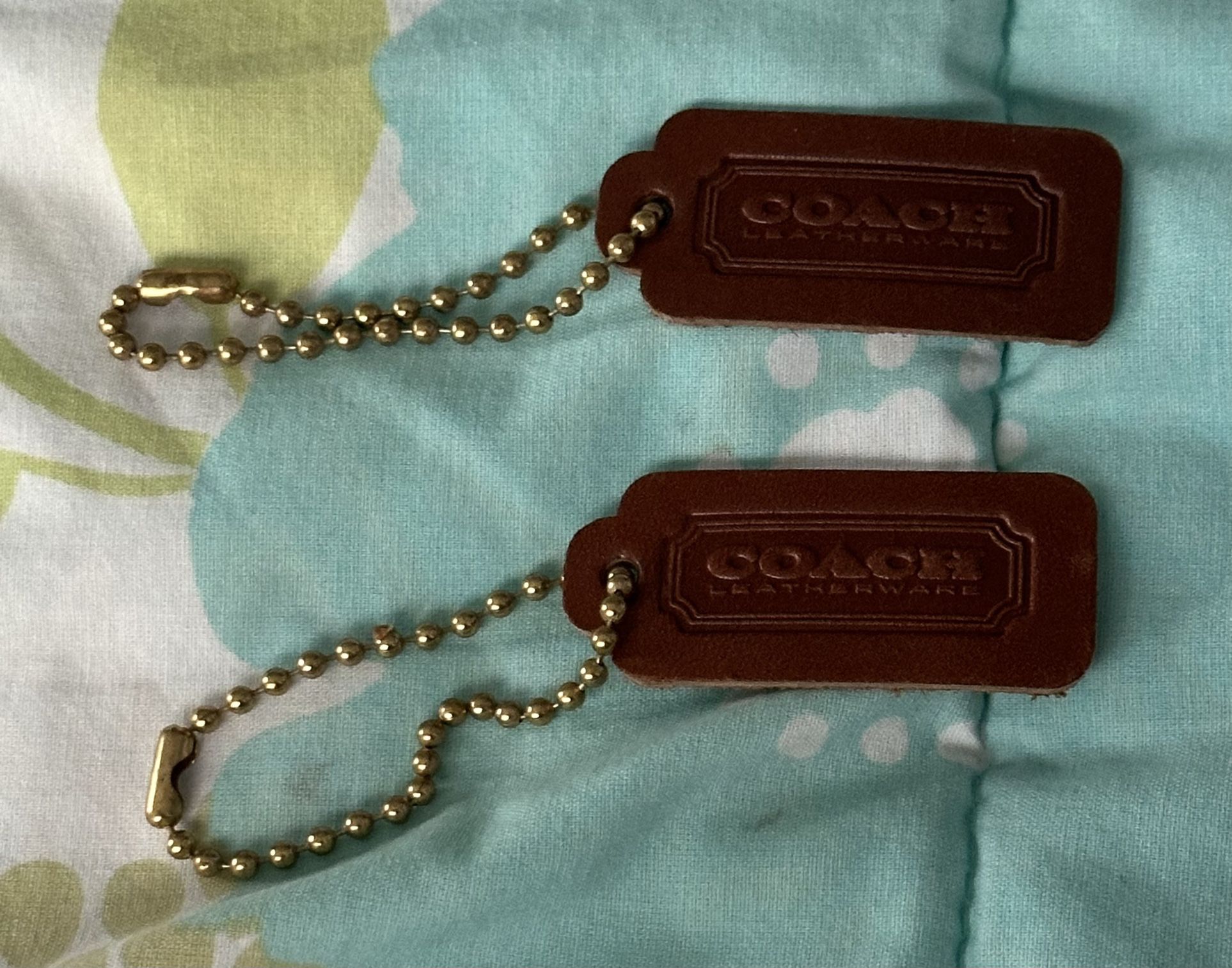 Vintage COACH Leather Ware Tags