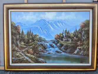 R. Boren oil painting