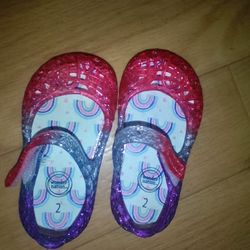 Size 2 Infants Purple Pink Jelly's 