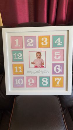 My First Year Baby Photo Collage Frame