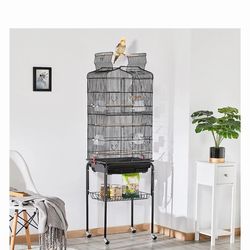 Brand new in box never opened bird cage with stand