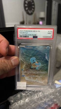 PSA 9 Squirtle Illustration Rare Pokemon Card #170