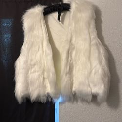 White Fur Vest 