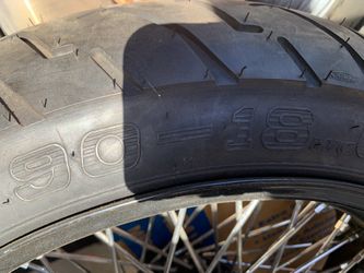 Motorcycle Tire and Rim