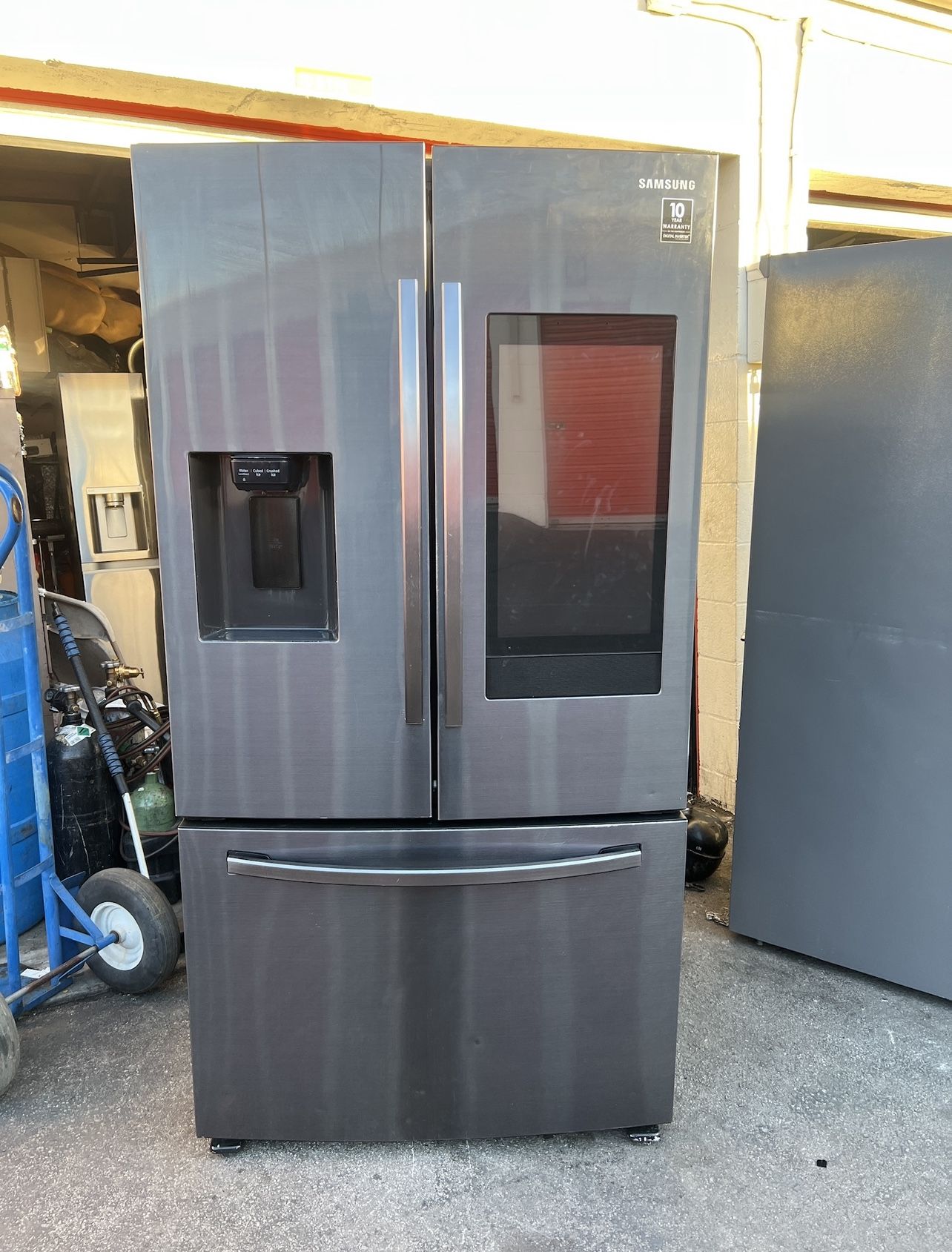 Samsung Family Hub French Door Refrigerator Black Stainless Steel