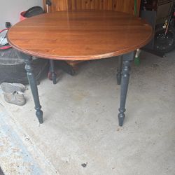 Wooden Table w/ 4 Matching Chairs