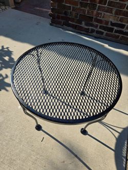 Metal outdoor table