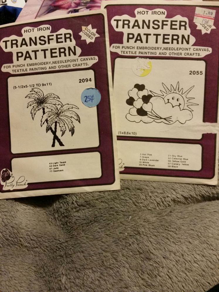 Hot iron transfer patterns