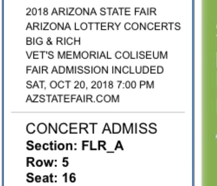 BIG AND RICH CONCERT TICKETS