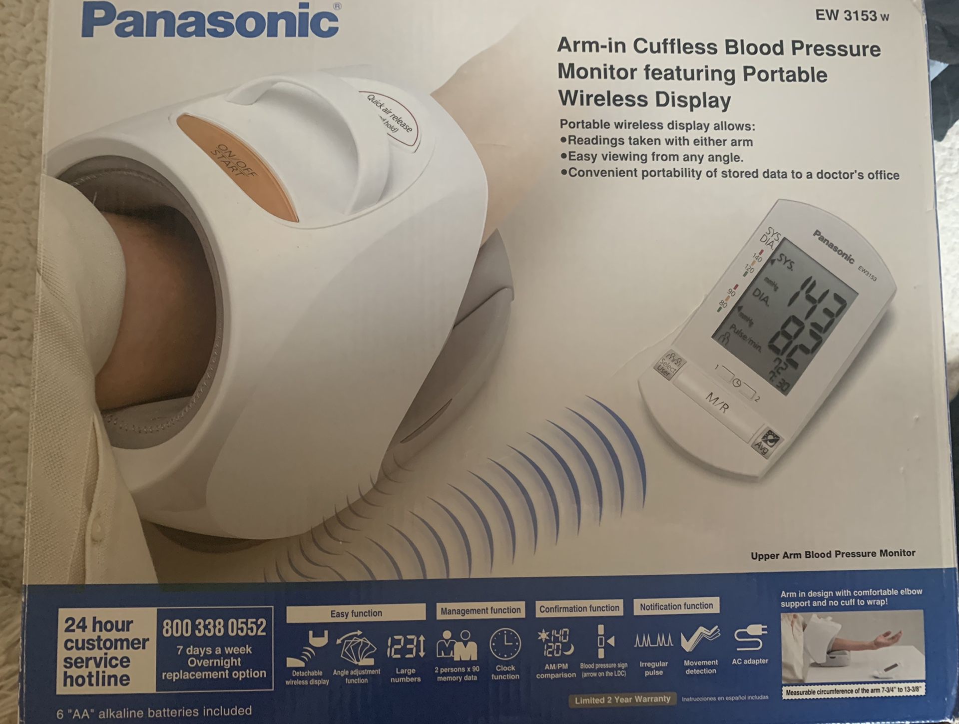 Blood Pressure Monitor with wireless display