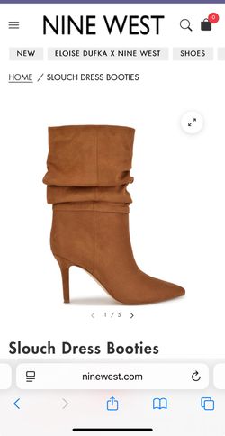 Nine West Suede Slouch Bootie 