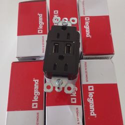 sockets with USB on sale $15 new in box