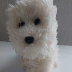 American Girl Doll Coconut White Westie Pet Dog Plush Animal 5 Inches