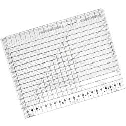 Slotted Quilting Rule, 17-3/4in x 22in, XL Quilting Rulers and Templates, Non-Slip Grip Extra Large Acrylic Fabric Strip Cutting, Sewing, Crafting, Pa