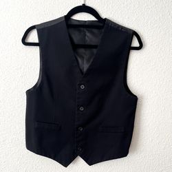 Reversible Youth Black Vest