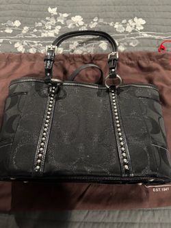 Coach Signature Studded Tote Bag