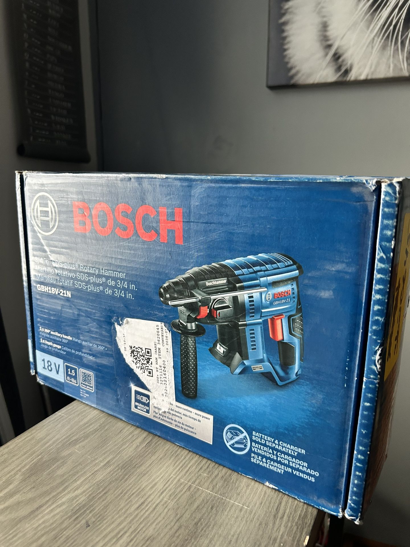 Bosch GBH18V-21N 18V SDS-plus Bulldog 3/4 in Rotary Hammer - Tool Only FAST SHIP