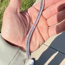 8mm Silver Plated Tennis Bracket 