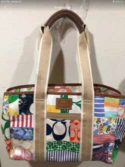 Coach - patchwork Medium/Large Tote Purse