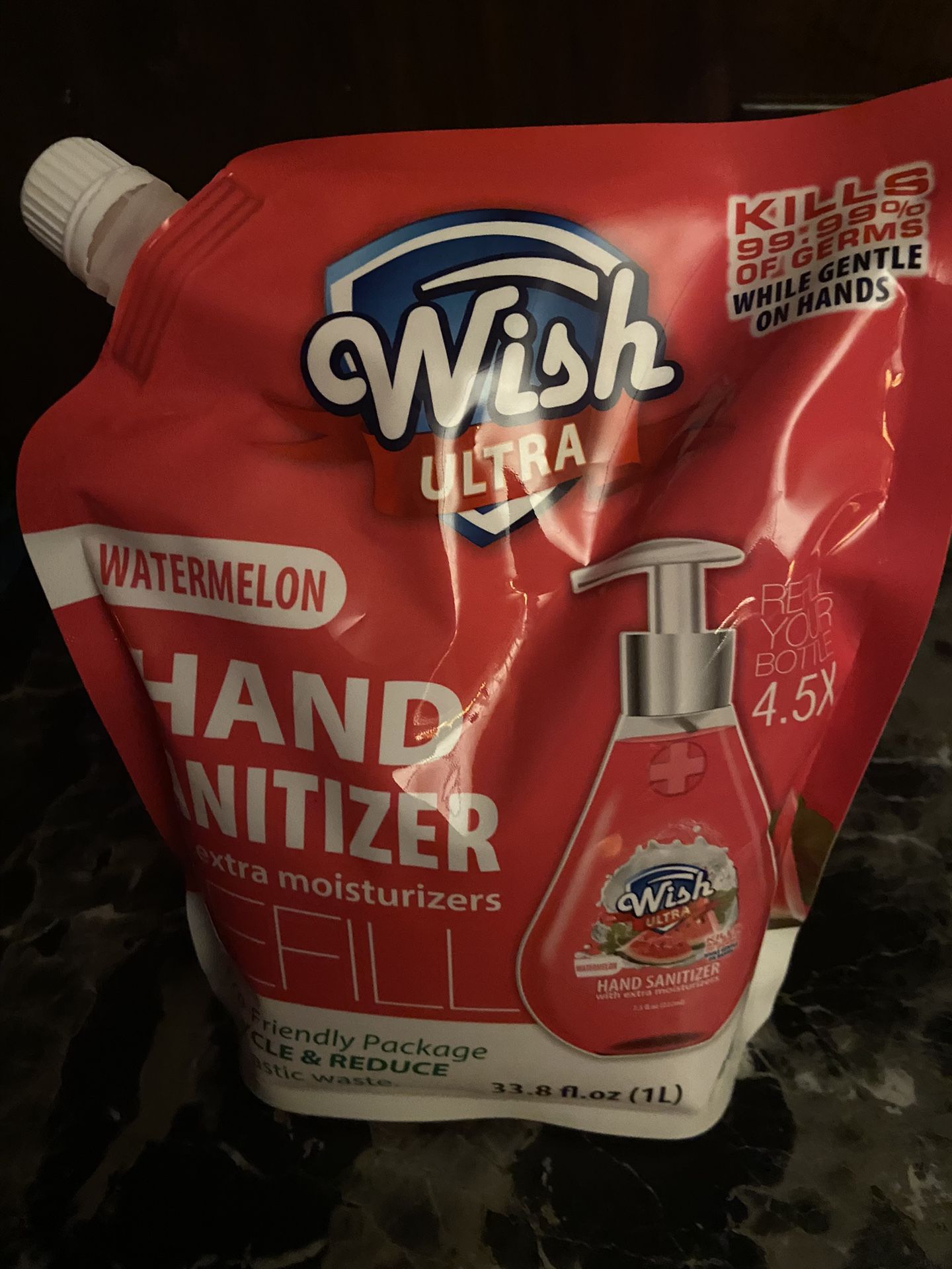 Wish Ultra, Watermelon Hand Sanitizer