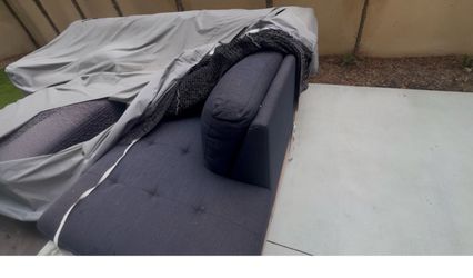 Patio furniture sofa L shaped $100 obo