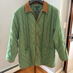 Jcrew Green Quilted Barn Jacket 
