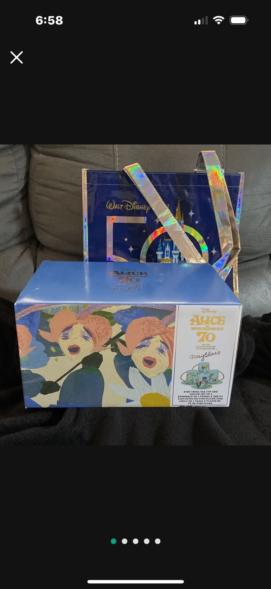 Disney ALICE IN WONDERLAND 70 by Mary Blair FINE CHINA TEA SET