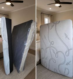 Full size mattress with box spring