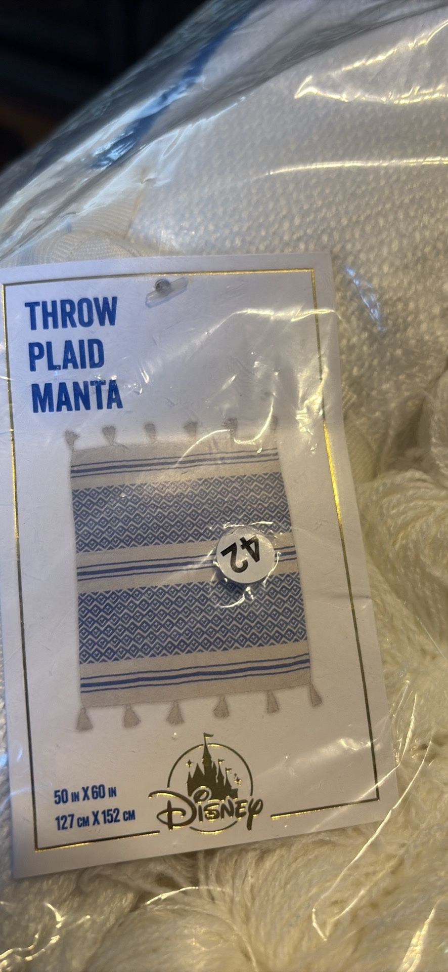Disney Throw New In Bag W Tassels. Pu Bridgewater